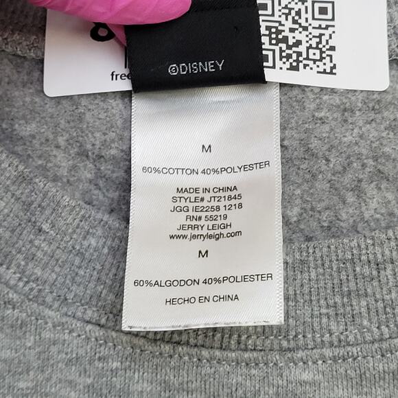 Mickey-Mouse Cropped Sweatshirt Womens Medium 21x17 Baggy - Picture 8 of 14